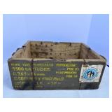 Wood Box with Rope Handles 18"14"x7"H Wood Box with Rope Handles 18"14"x7"H