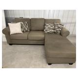 Couch & ottomon chaise 91" x 72"- needs cleaning..