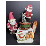 Vtg Enesco windup wooden musical figure...