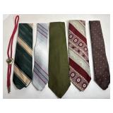 Various neckties & bolo