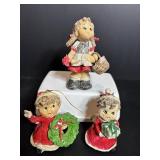 Vtg Paper mache ornaments