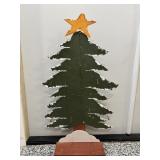 Wooden tree ornament holder 22"W x 6"D x 41"H