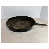 14" Dia Cast Iron skillet with misc lid