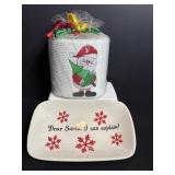 Roll of Santa toilet paper & trinket dish