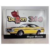 Mopar Muscle Demon 340 tin sign 16" x 11"
