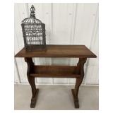 Wood side table 24" x 11.5" x 24" &...
