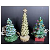 Misc Christmas trees 7", 8", 9" H