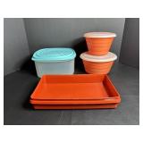 Vtg Tupperware 7" x 11" ( missing lid) & other...