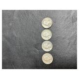 1937, 1940, 1957 &1958 Quarters - no mint mark