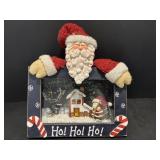 Santa wall hanging 10"W x 11"H lights up