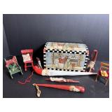 Minature Christmas chairs & misc