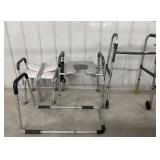 Walker, raised toilet, seat, bed rail & chair...