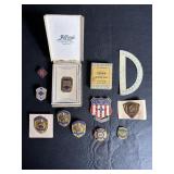 Vtg Safety Award pins & misc