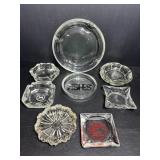 Vtg Glass ashtrays
