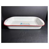 Enamelware pan 15"W x 10"D x 2.25"H
