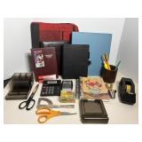 Three-ring binders, address books & desk...