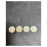 1942, 1950, 1957 & 1958 Quarters - no mint mark