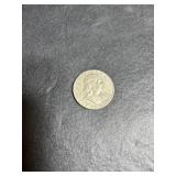 1963 Franklin half dollar with D mint mark