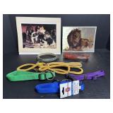 Dog collars, cat print, Lion print