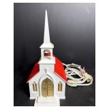 Vtg Plastic Christmas church musical & lightup