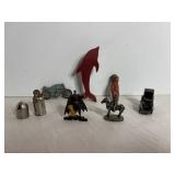 Vtg Miniature figurines - Batman, etc & ...