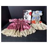 Misc doll clothes & Shirley Temple DVD