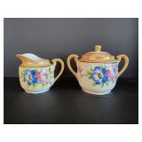Creamer & sugar Vtg Lusterware