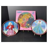 Barbie plates & Barbie & her friends album