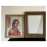 Vtg Oil Painting with Vtg picture frames ...