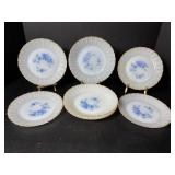 Vtg Termocrisa Mexico milk glass plates (4)...