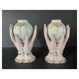 Vtg Relc Japanese hand vases