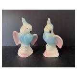 Vtg set of Parrot or cockatoo planters