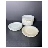 Vtg Fire King saucers, some unmarked & some...