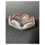 Vtg Amethyst Murano small glass bowl/ashtray