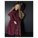 Vtg porcelain doll 28"