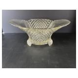 Art Deco scalloped glass dish