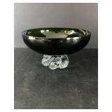 Swedish glass ASEDA candy dish