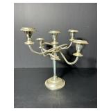 Vtg Silver -plated Candelabra