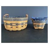 Longaberger baskets with 1- extra liner