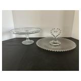 Pedsetal cake plate & Imperial Glass ...