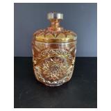 Vtg Imperial Marigold Hobstar carnival glass..