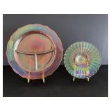 Vtg Marigold carnival glass serving dish...