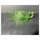 Vtg Juicer - Reamer - Uranium glass