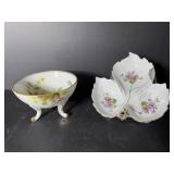 Vtg Ardalt Lenwile hand painted footed candy...