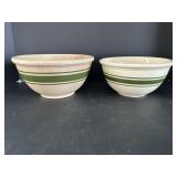 Vtg Lg & small Dominion mixing bowls