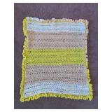 Crochet doll blanket 19" x 22"