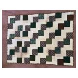 Vtg lap quilt 29" x 38"