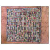 Vtg lap quilt 40" x 40 "