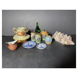 Vtg Lusterware mini sugar bowl & spoon...