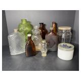 Vtg glass bottles